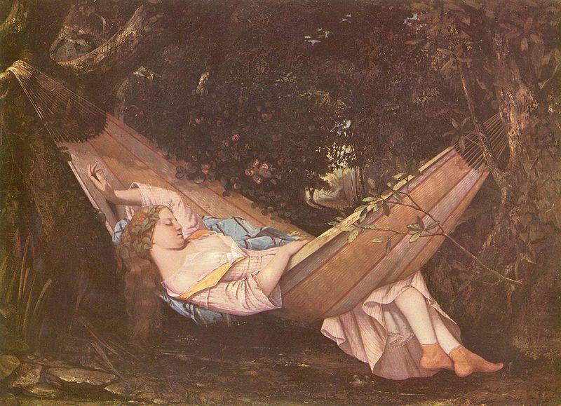 Gustave Courbet hammock china oil painting image